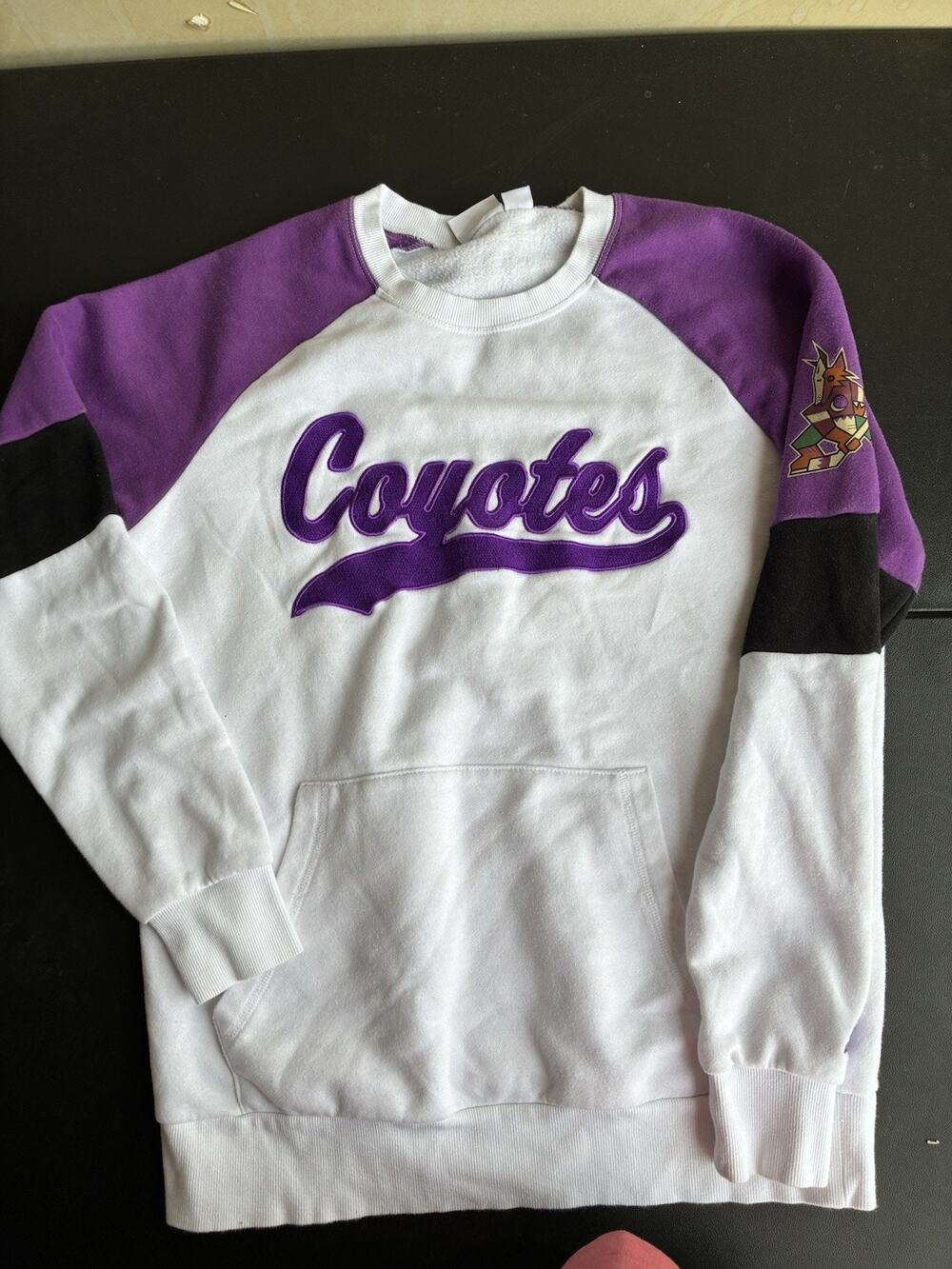 vintage phoenix coyotes starter sweatshirt With Pockets Size Medium Vtg NHL